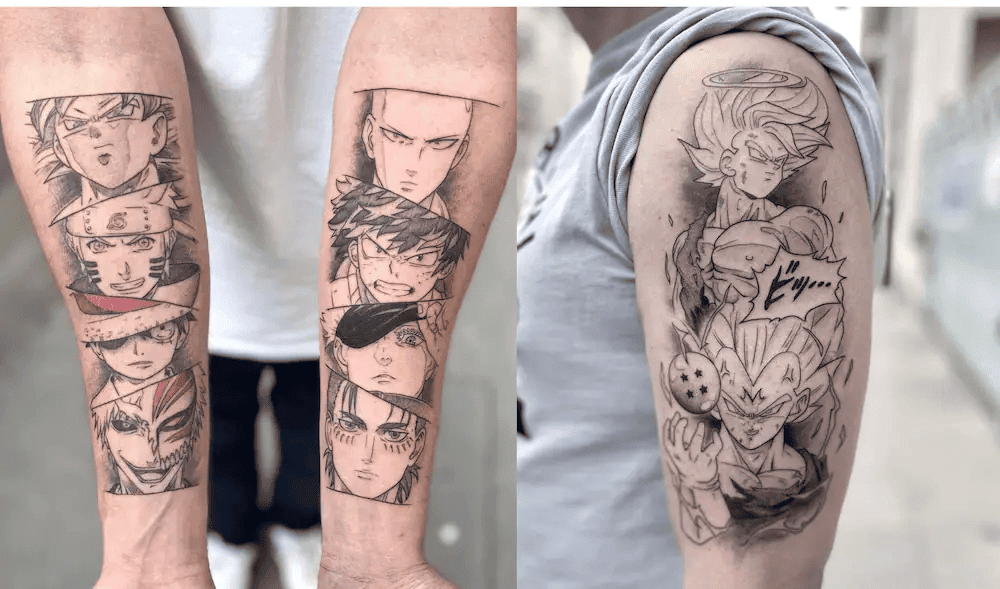 anime tattoos